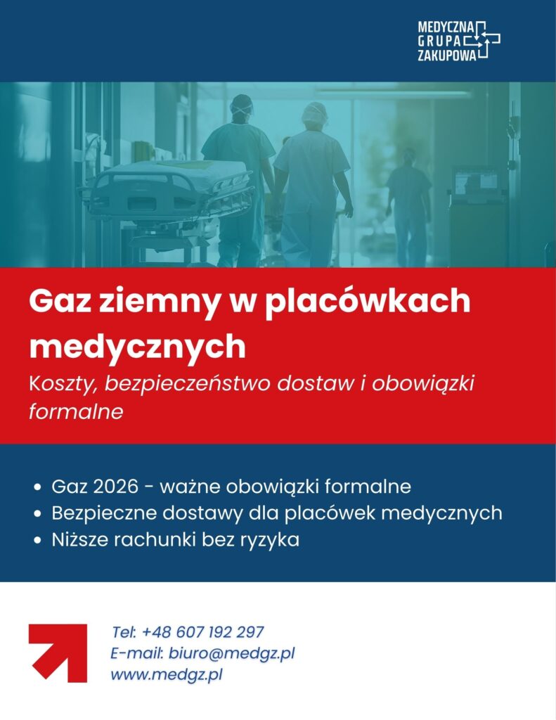 Gaz ziemny w placówkach medycznych w 2026 roku - koszty, bezpieczeństwo dostaw i obowiązki formalne