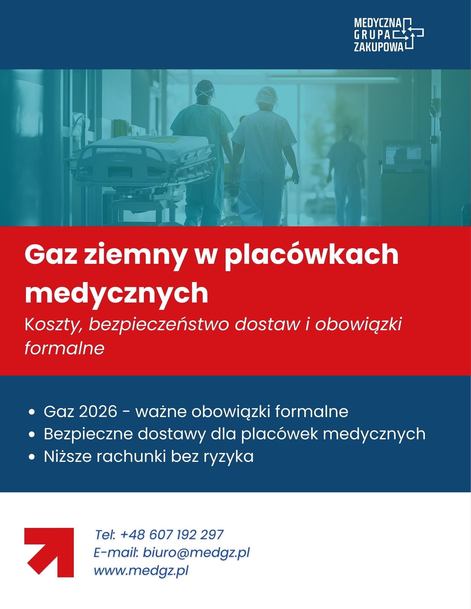 Gaz ziemny w placówkach medycznych w 2026 roku - koszty, bezpieczeństwo dostaw i obowiązki formalne