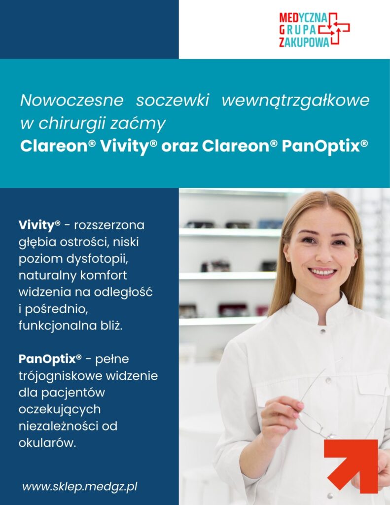 Nowoczesne soczewki wewnątrzgałkowe w chirurgii zaćmy: Clareon® Vivity® oraz Clareon® PanOptix®